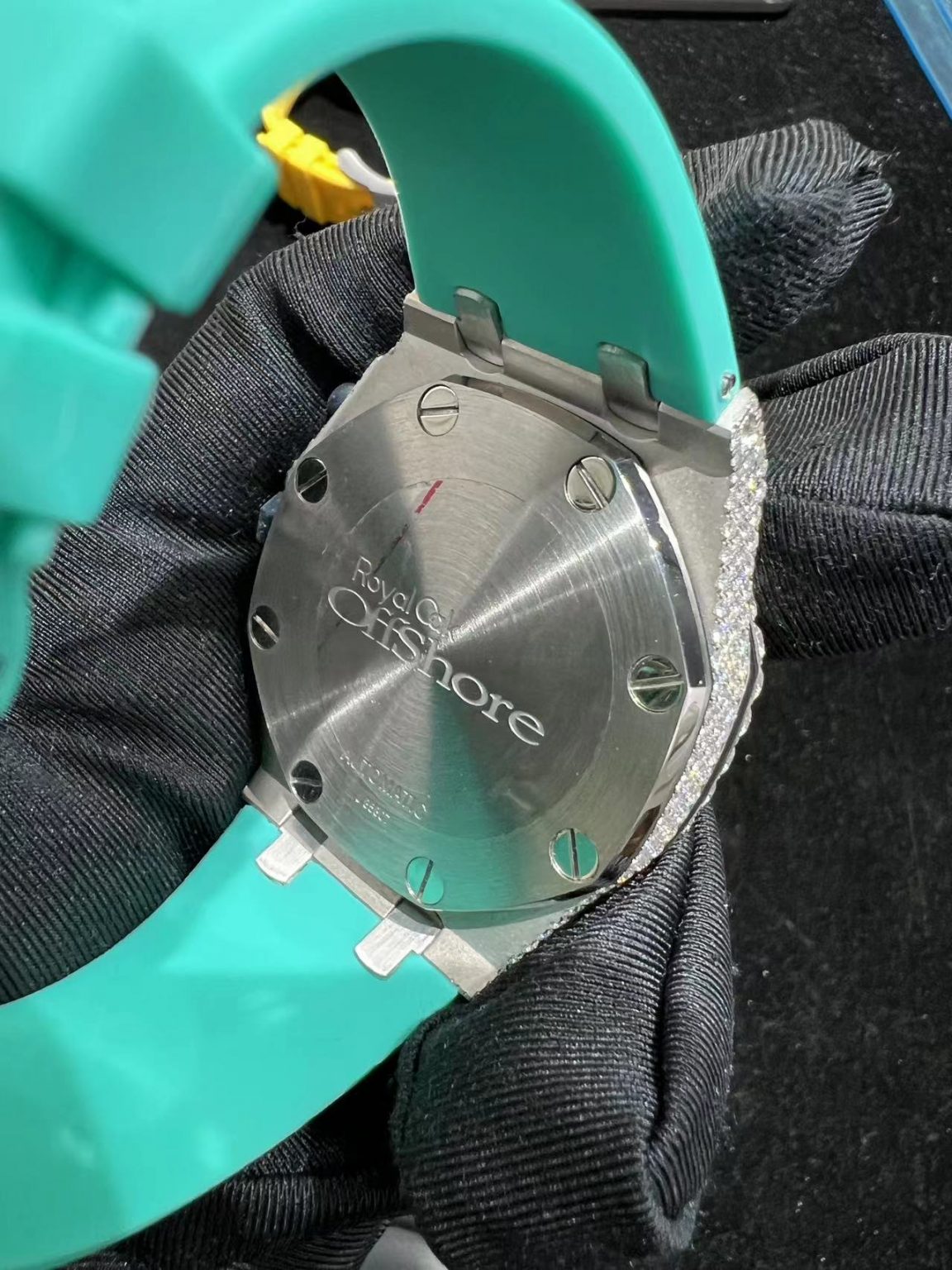 Turquoise Moissanite Audemars Piguet Royal Oak 26240 - Premium Aftermarket Luxury