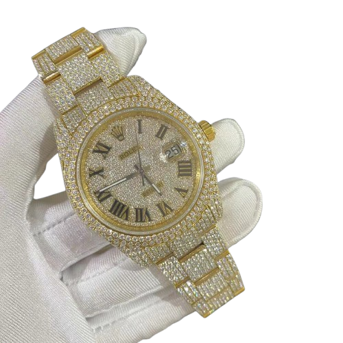 Yellow moissanite Rolex Datejust m126303-0021 - Premium Aftermarket Luxury