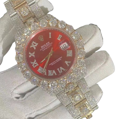 Red Face moissanite Rolex m126334-0027 - Premium Aftermarket Luxury