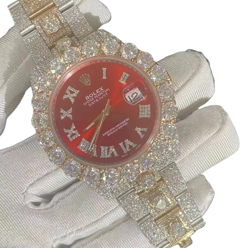 Red Face moissanite Rolex m126334-0027 - Premium Aftermarket Luxury