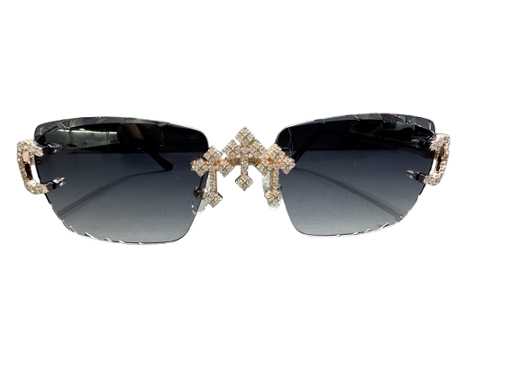 Moissanite Rose Gold Glasses - Premium Aftermarket Luxury