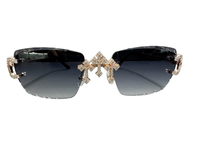 Moissanite Rose Gold Glasses - Premium Aftermarket Luxury